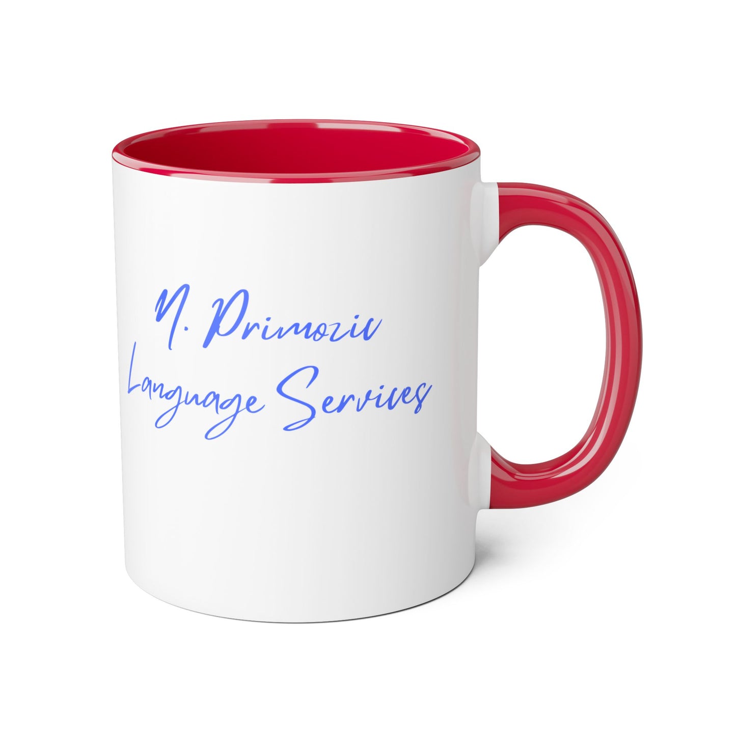 NPLS Colour Accent Mug Blue Font