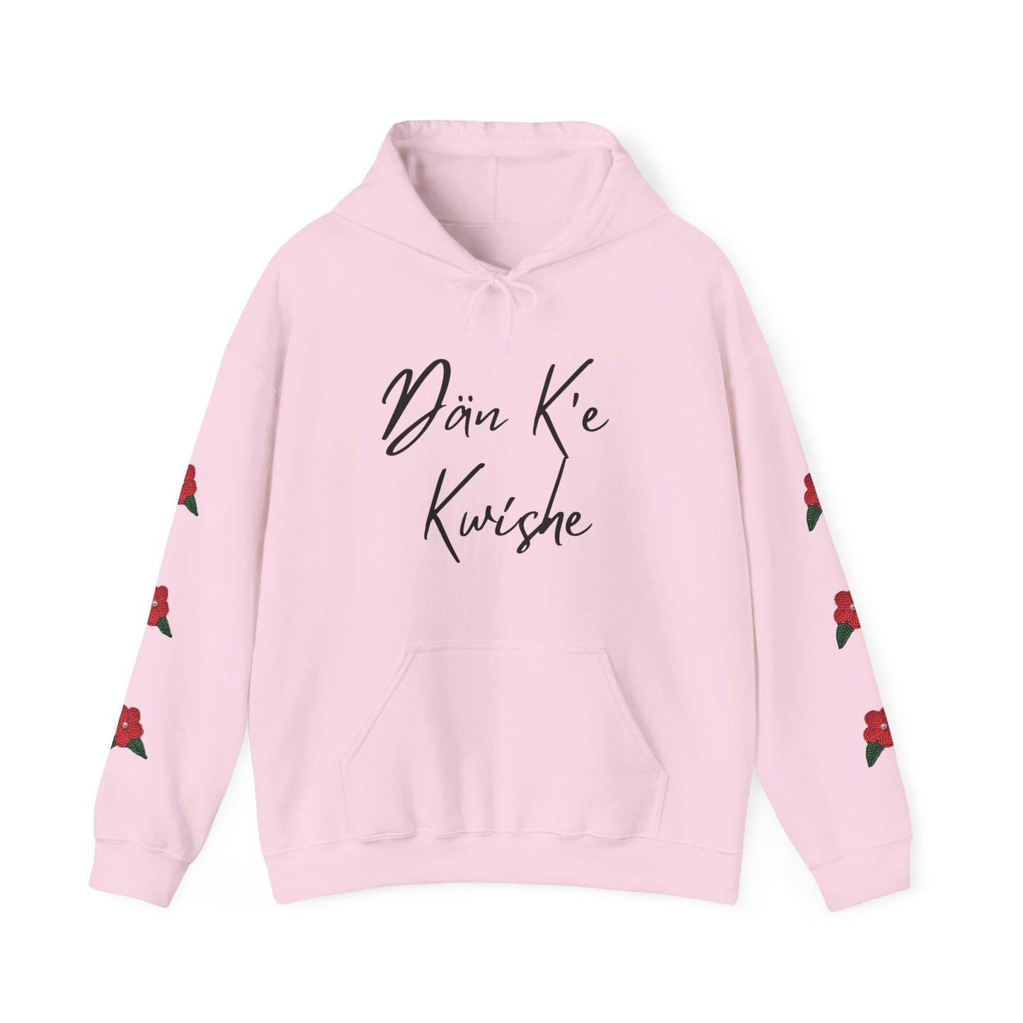 "I Speak Southern Tutchone" Red Flower Hoodie