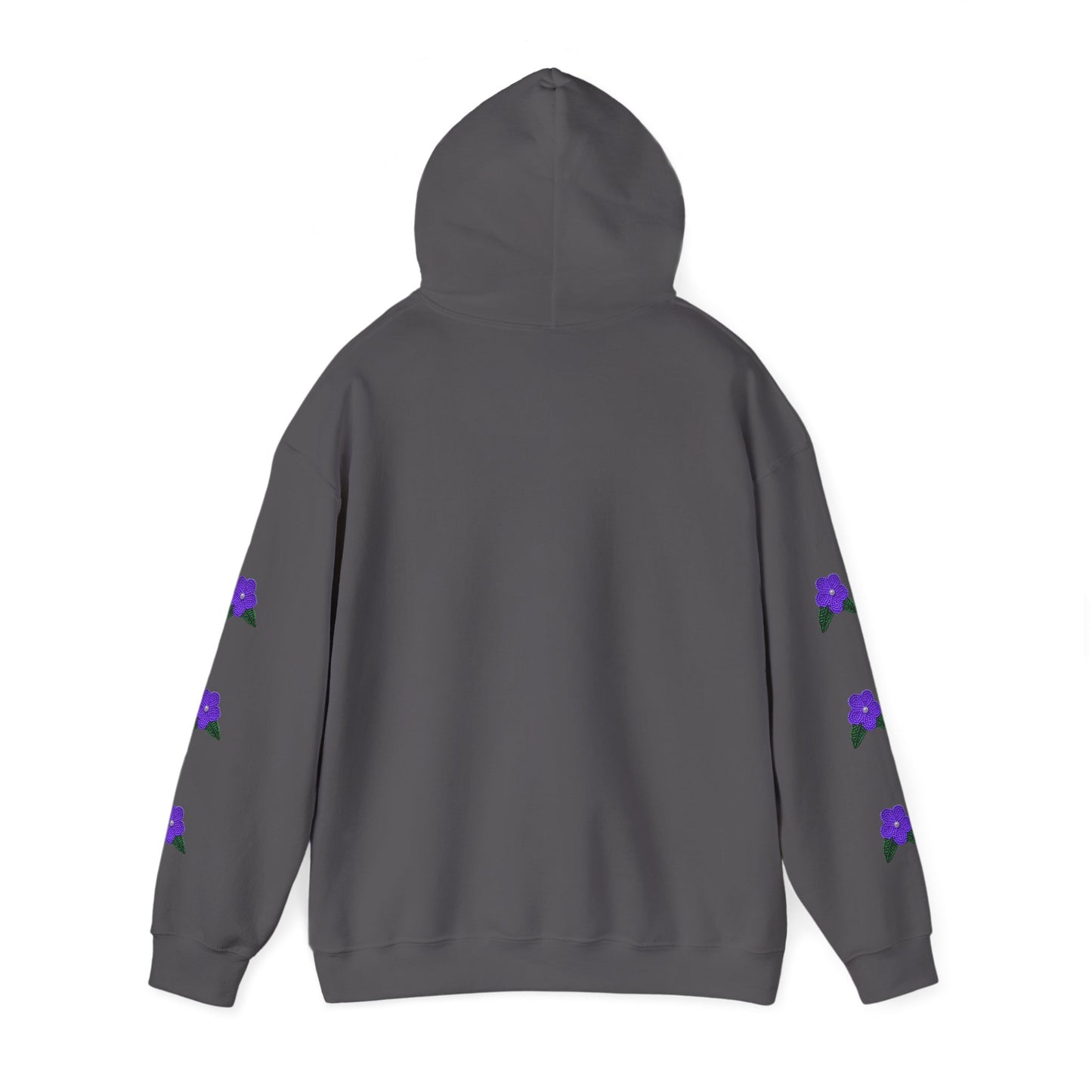 "I am Dän" Hoodie Purple Flower