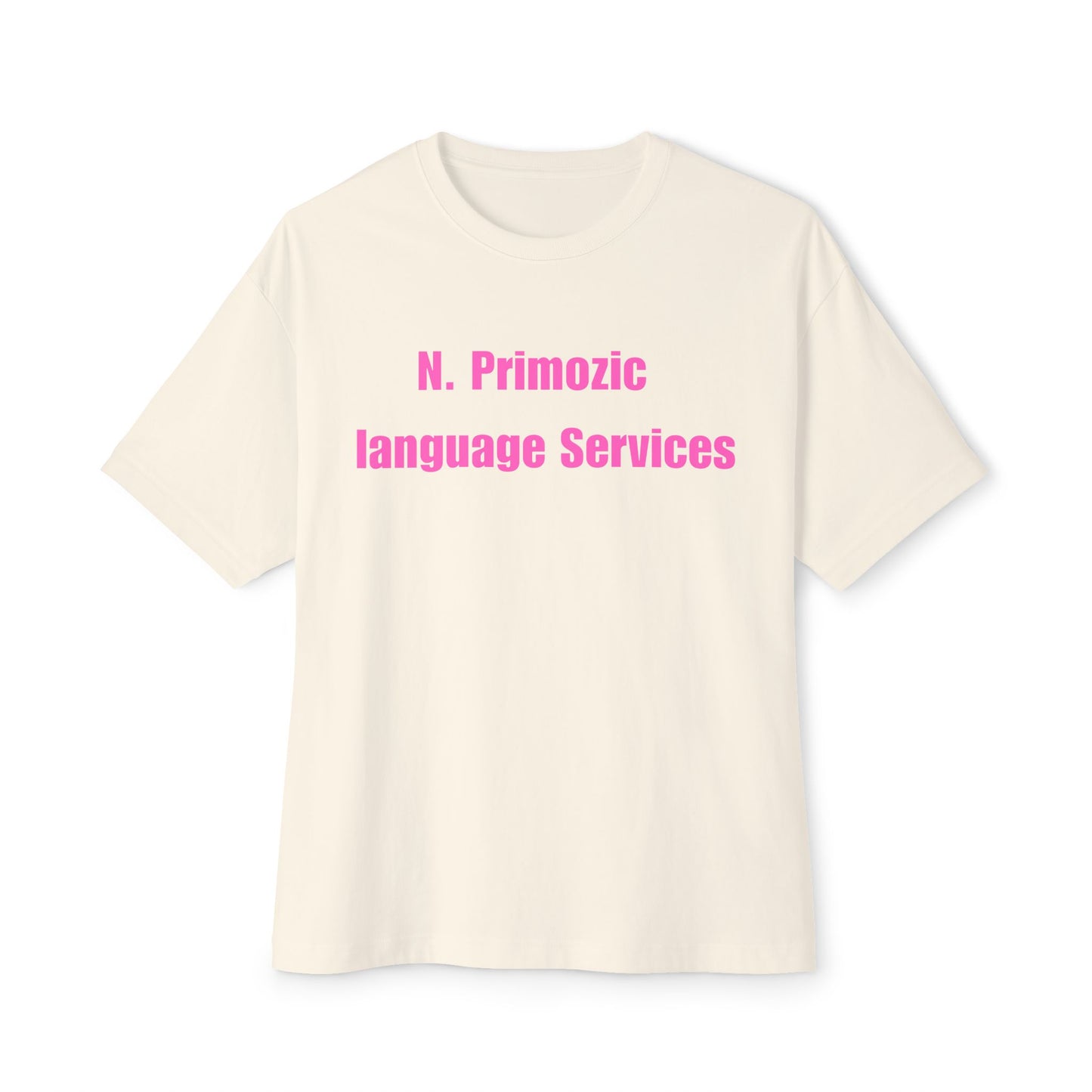 Bold NPLS Tee Pink Font