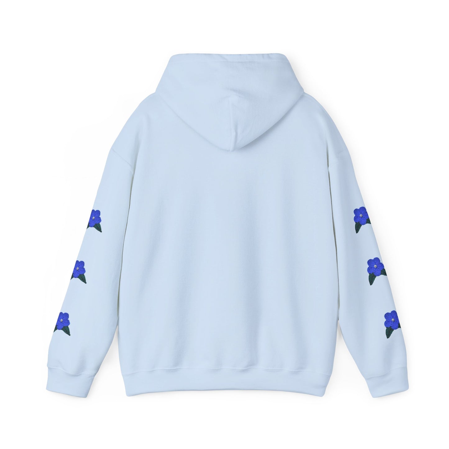 "I Speak Southern Tutchone" Blue Flower Hoodie