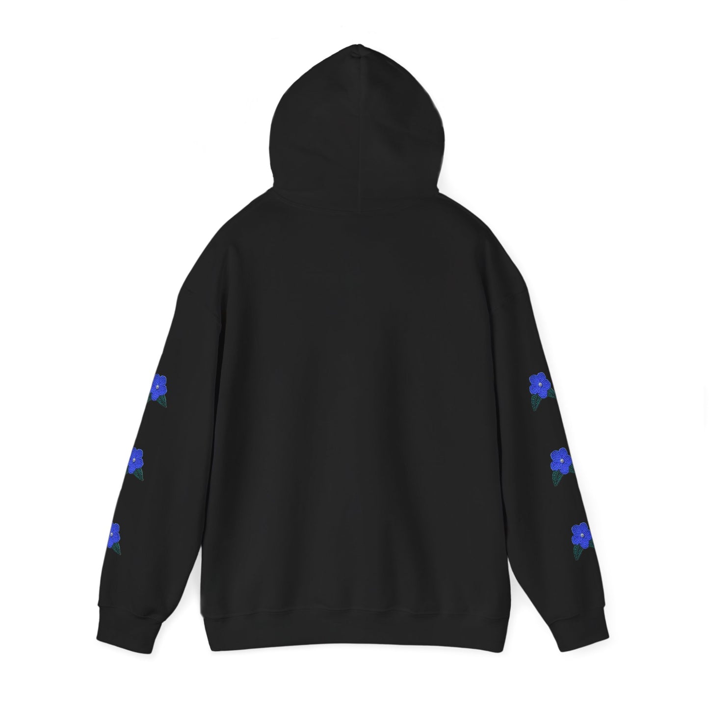 "I Speak Southern Tutchone" Blue Flower Hoodie