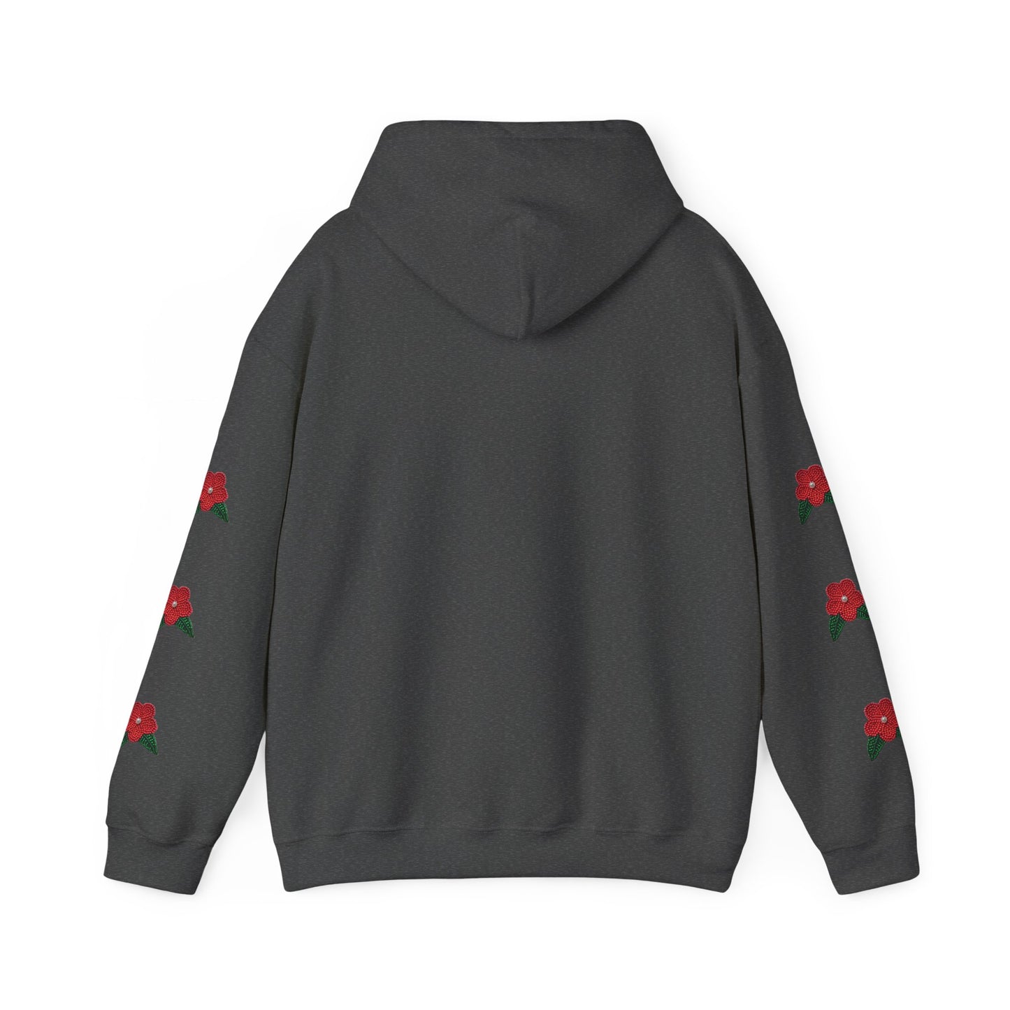 "I am Dän" Red Flower Hoodie