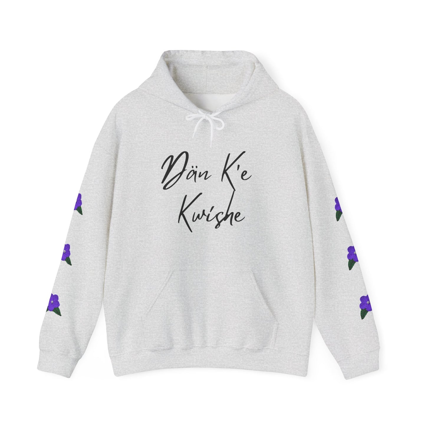 "I Speak Southern Tutchone" Purple Flower Hoodie