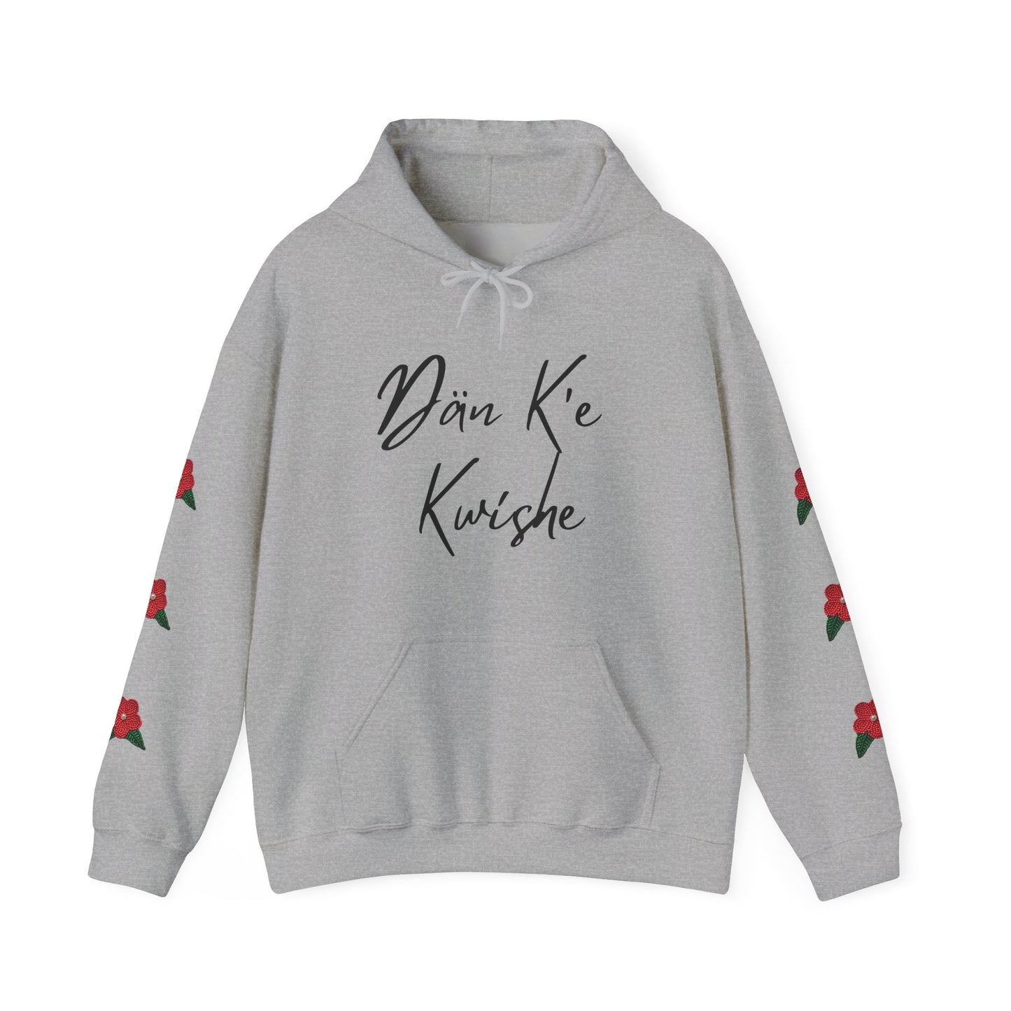 "I Speak Southern Tutchone" Red Flower Hoodie