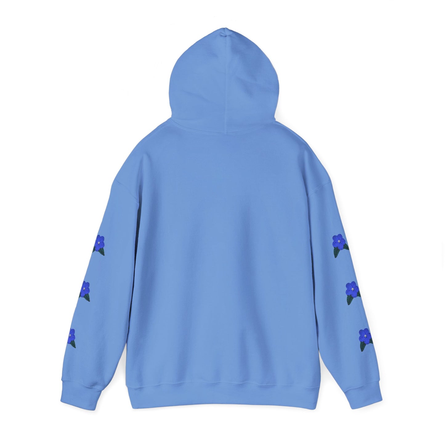 "I Speak Southern Tutchone" Blue Flower Hoodie