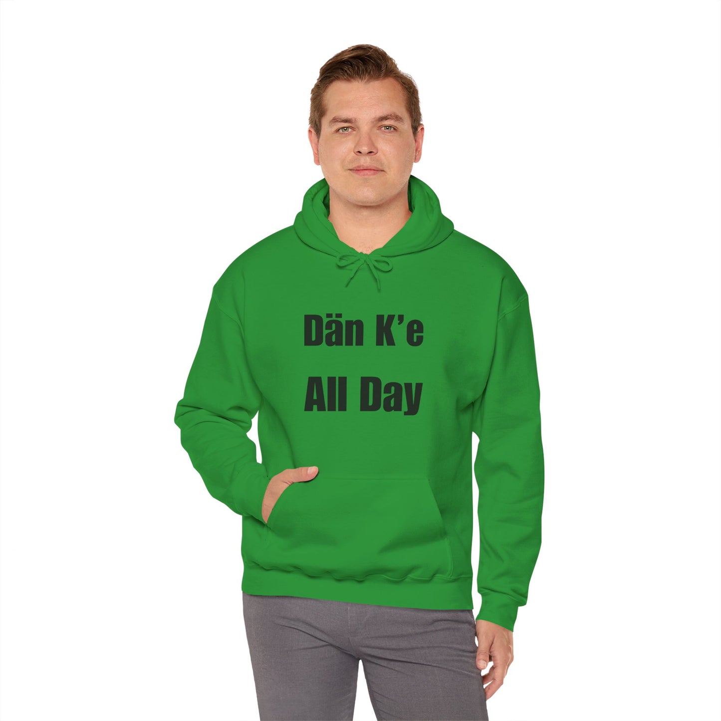 Dän K’e All Day Bold Hoodie Black Font