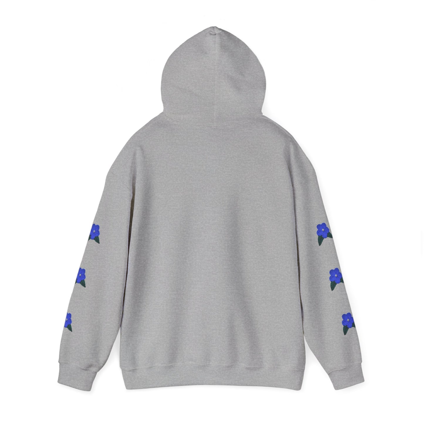 "I Speak Southern Tutchone" Blue Flower Hoodie