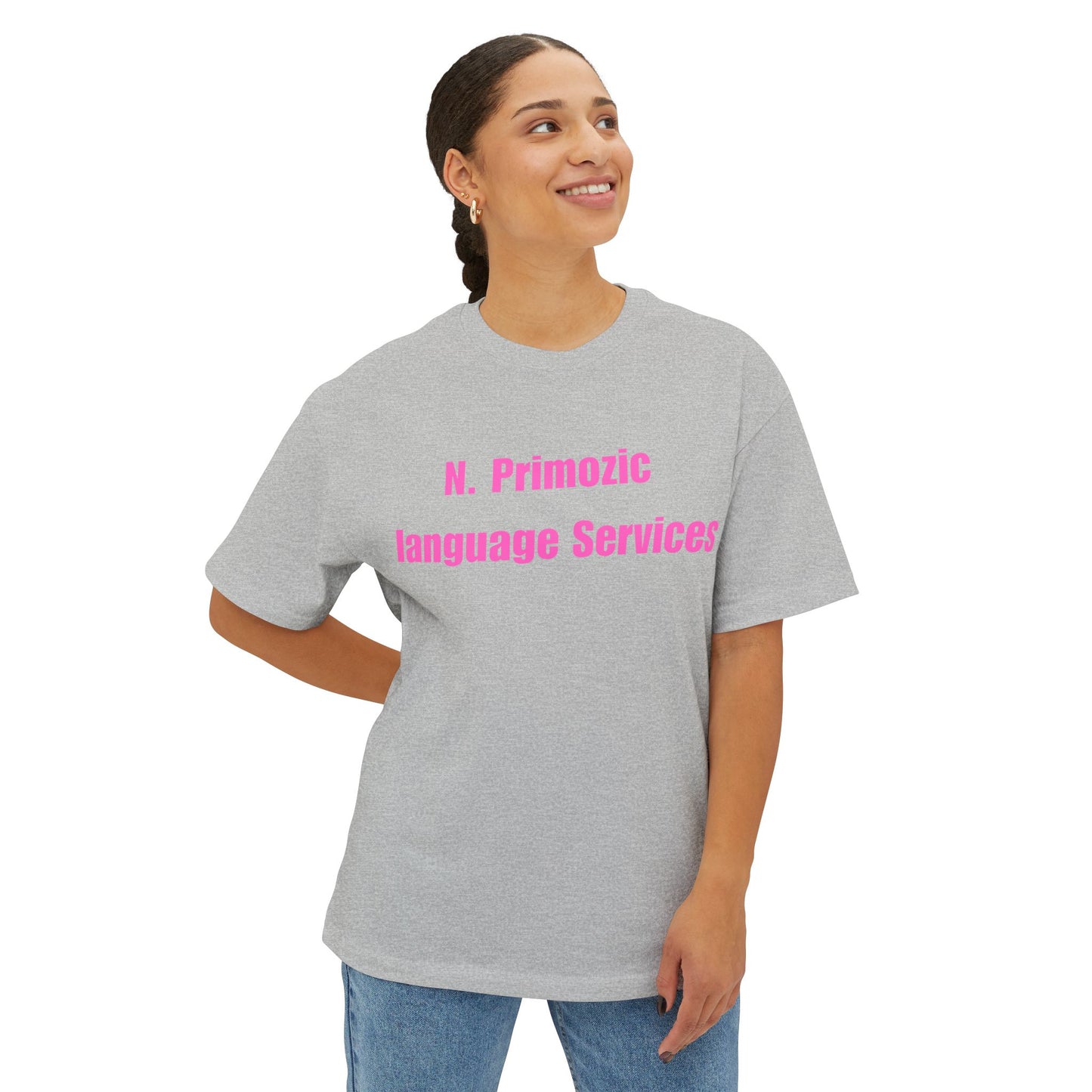 Bold NPLS Tee Pink Font