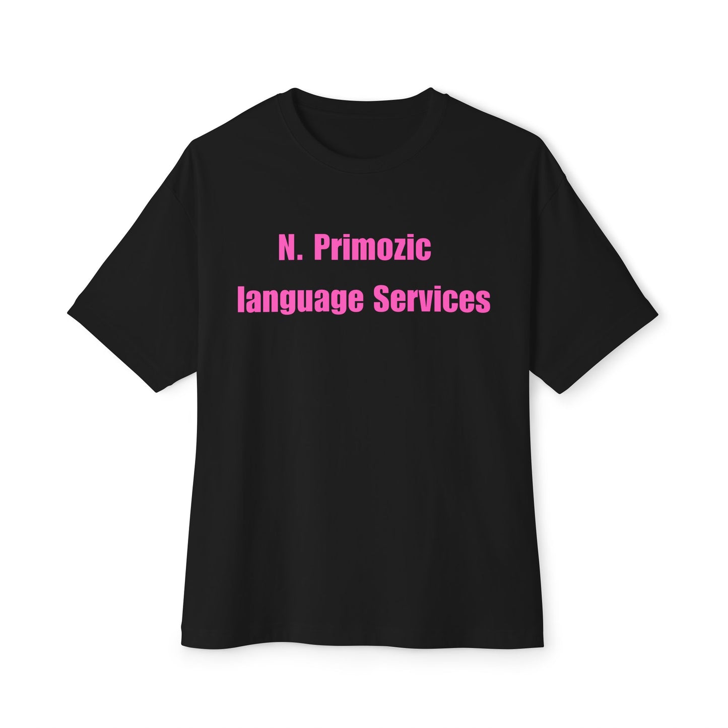 Bold NPLS Tee Pink Font