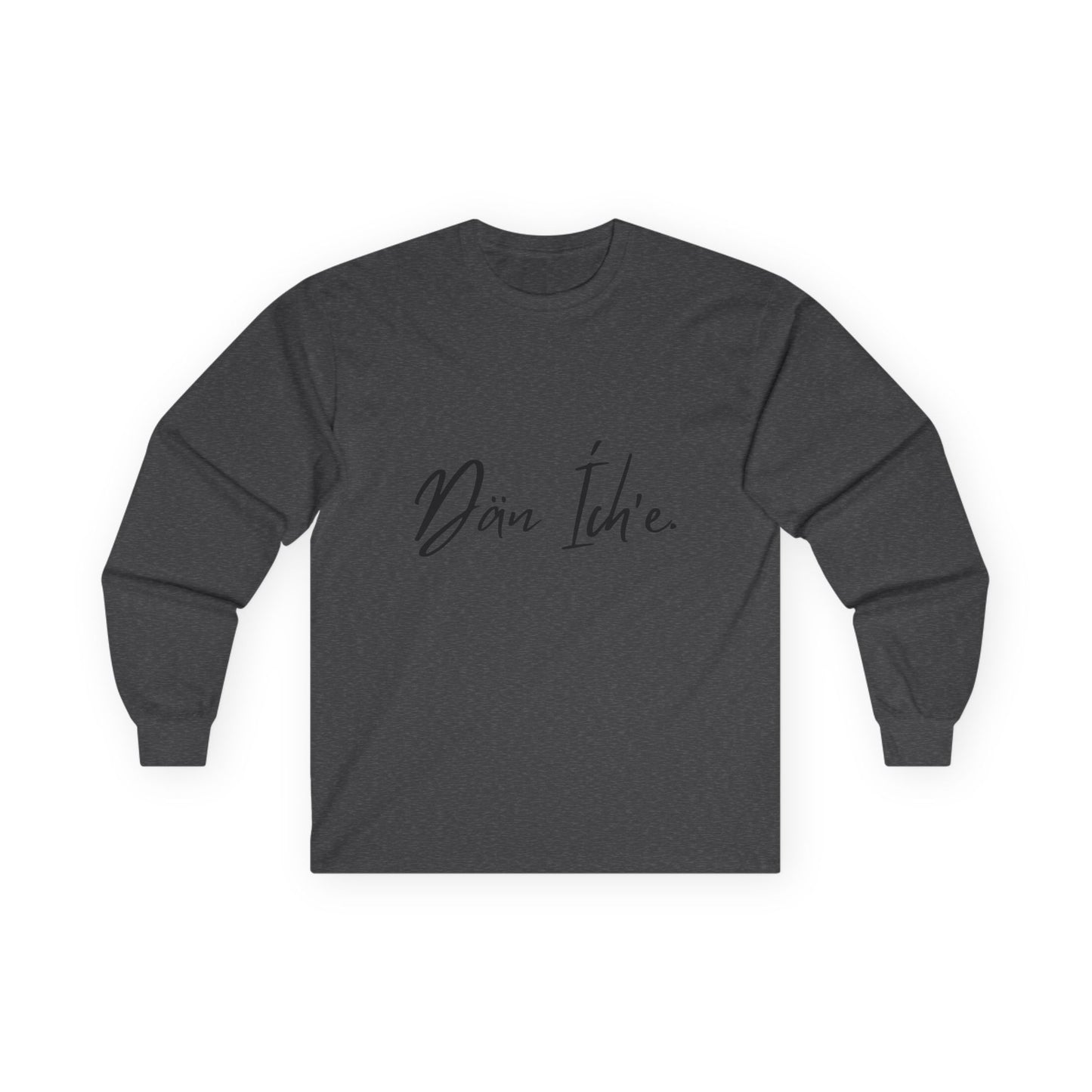 Dän Ích’e Long Sleeve Shirt Black Font
