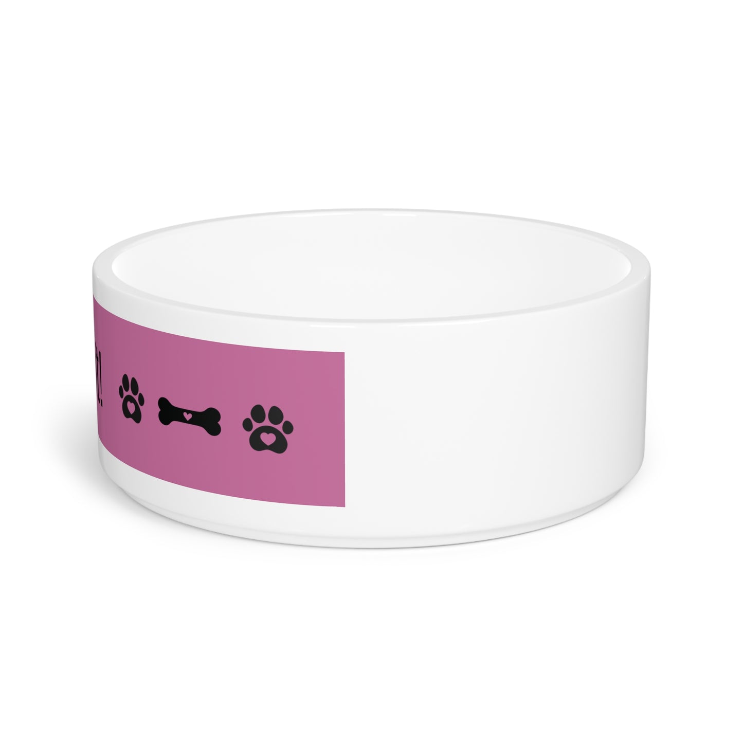 "I’m hungry!" Dog Bowl Pink