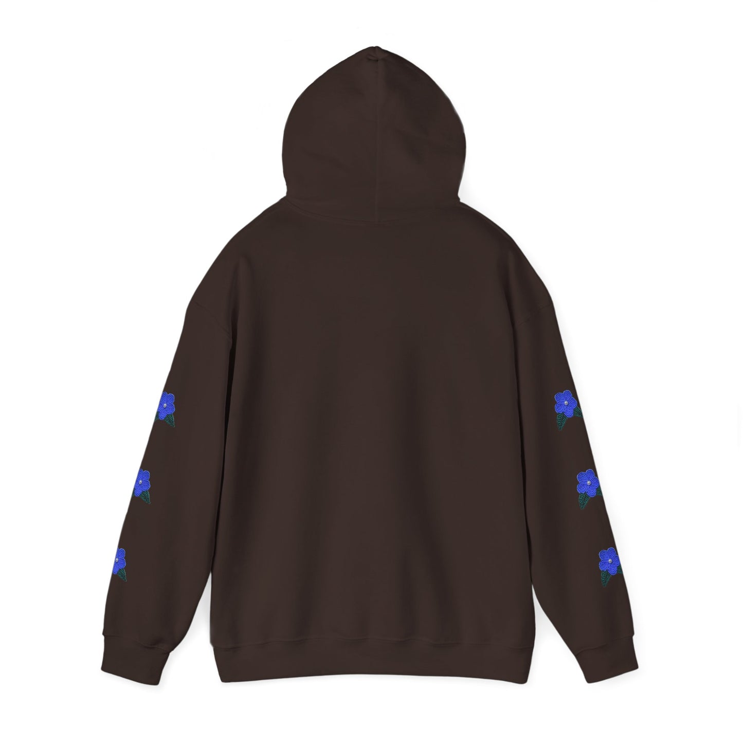 "I Speak Southern Tutchone" Blue Flower Hoodie