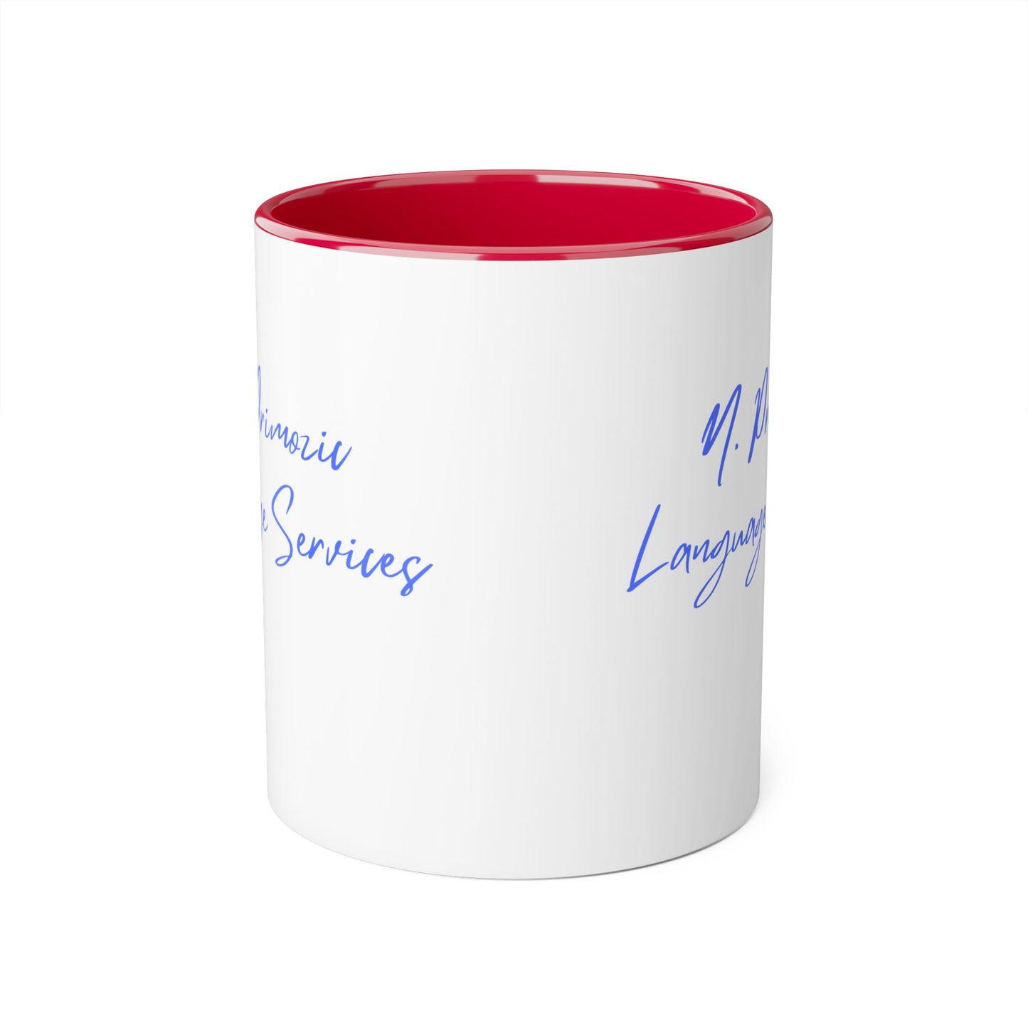 NPLS Colour Accent Mug Blue Font