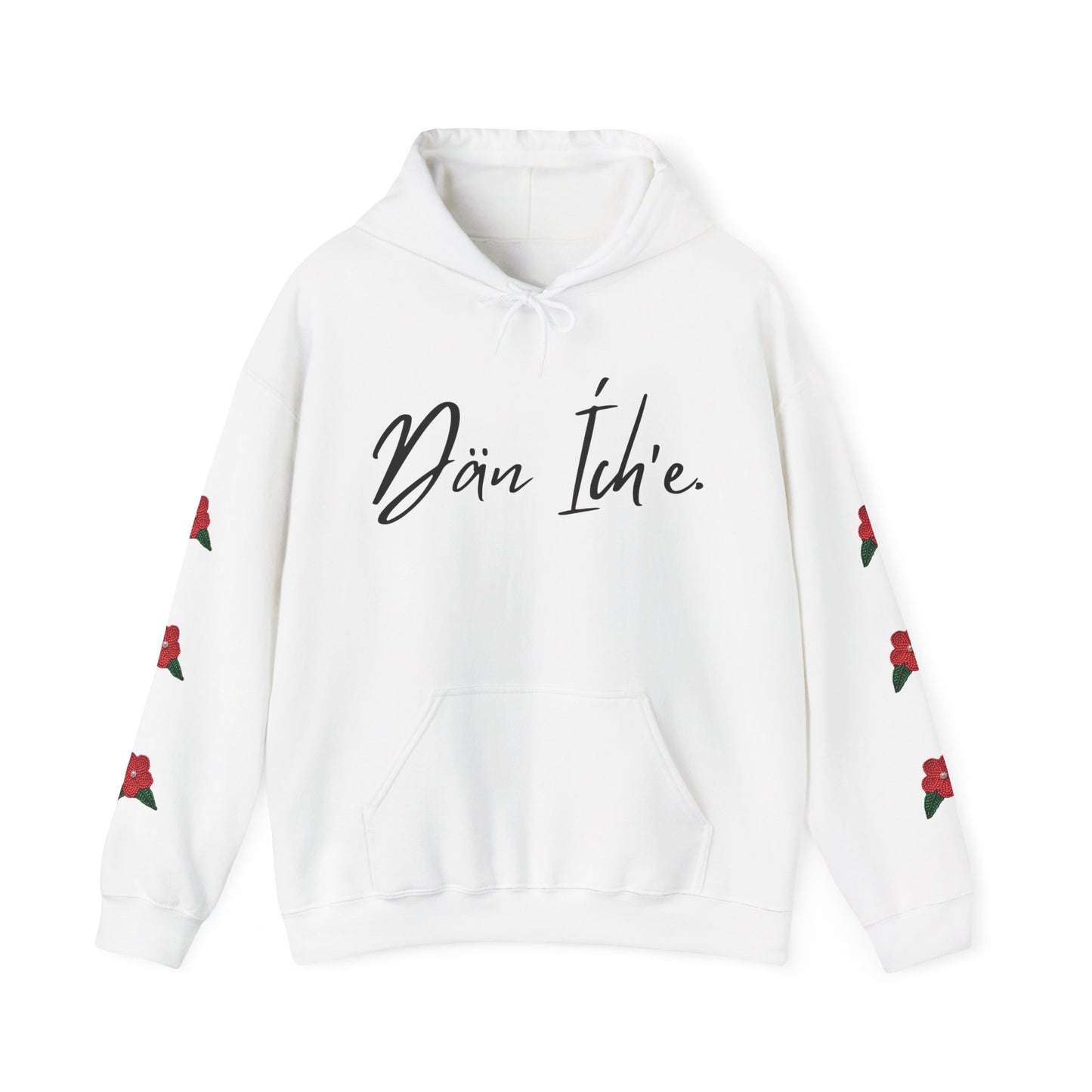 "I am Dän" Red Flower Hoodie
