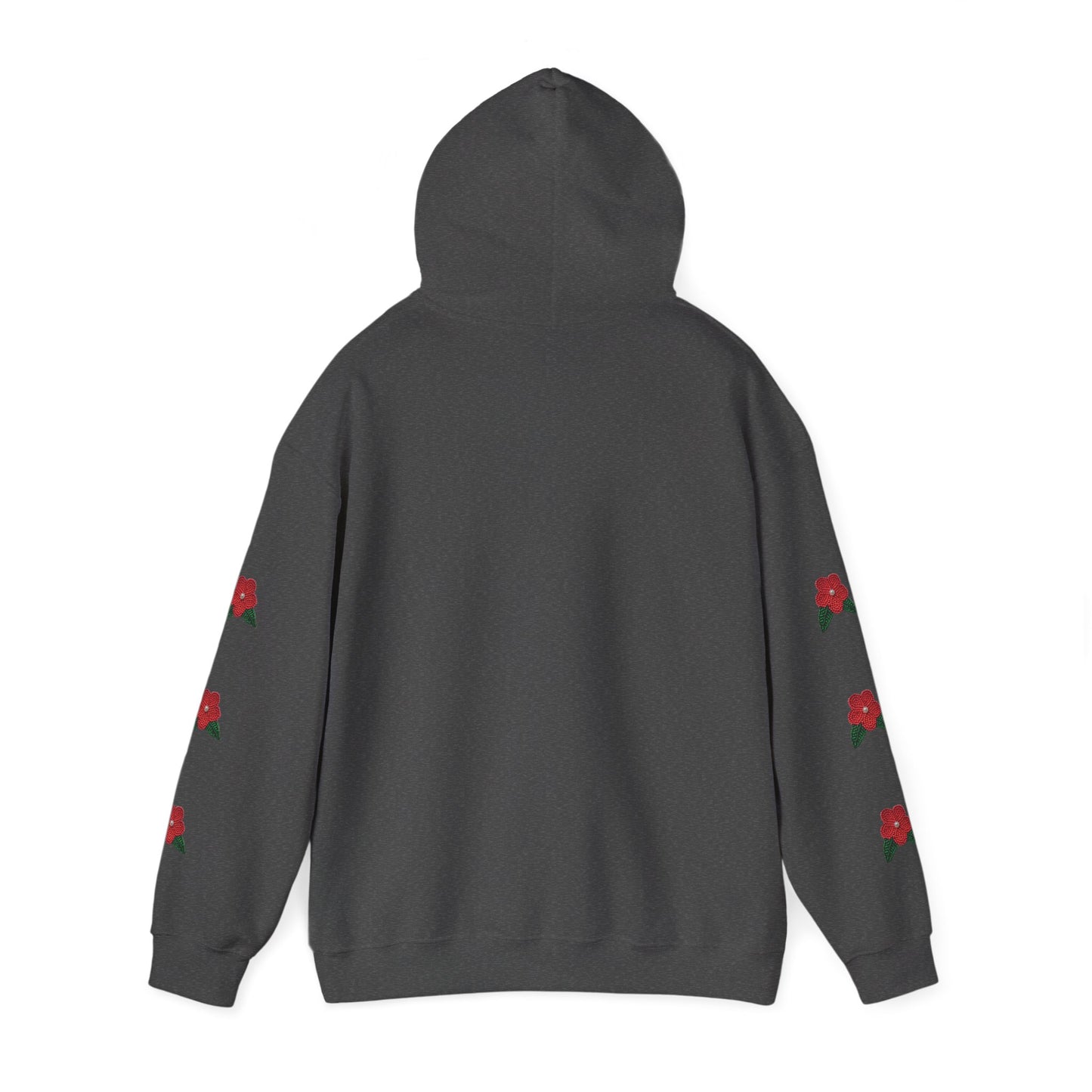 "I am Dän" Red Flower Hoodie