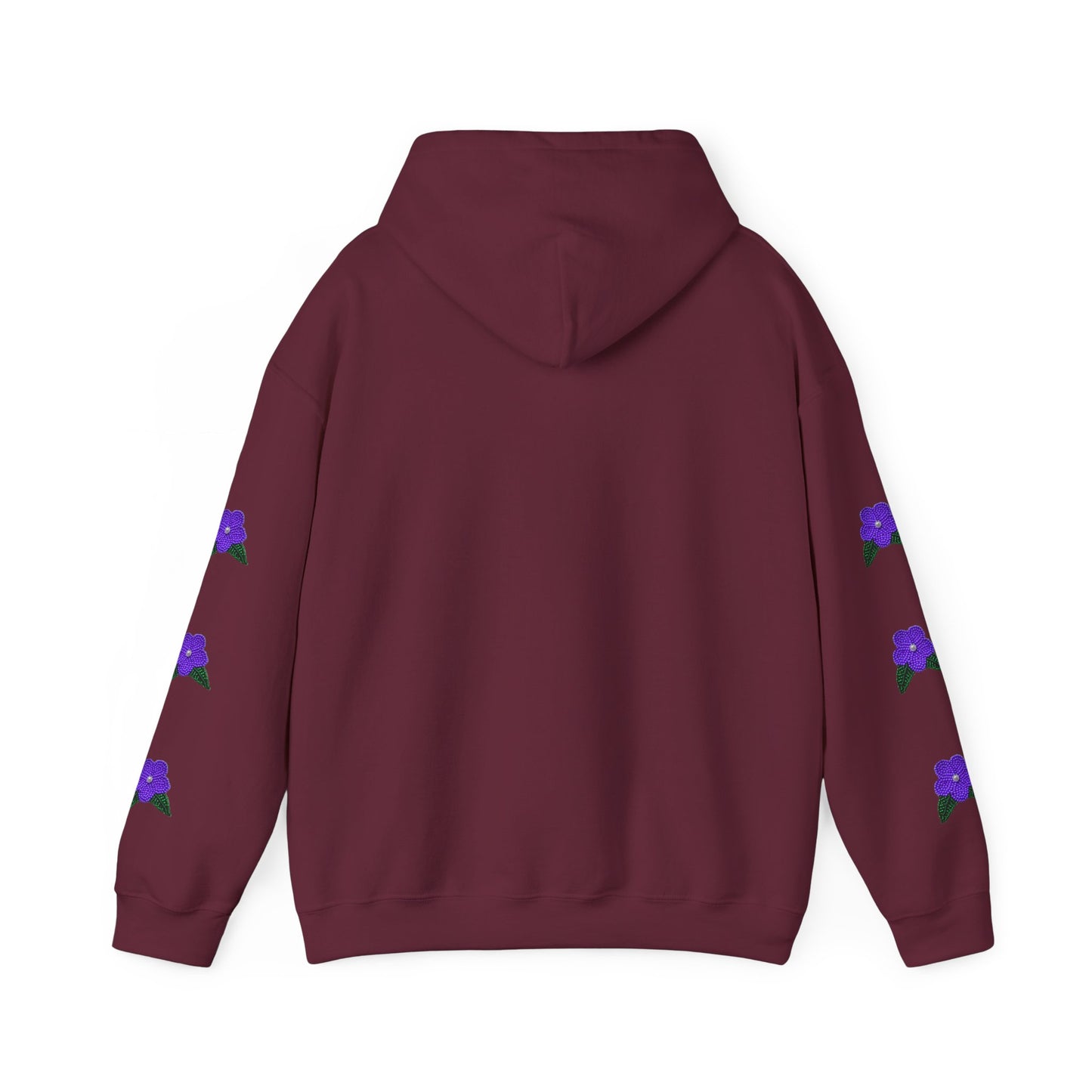 "I am Dän" Hoodie Purple Flower