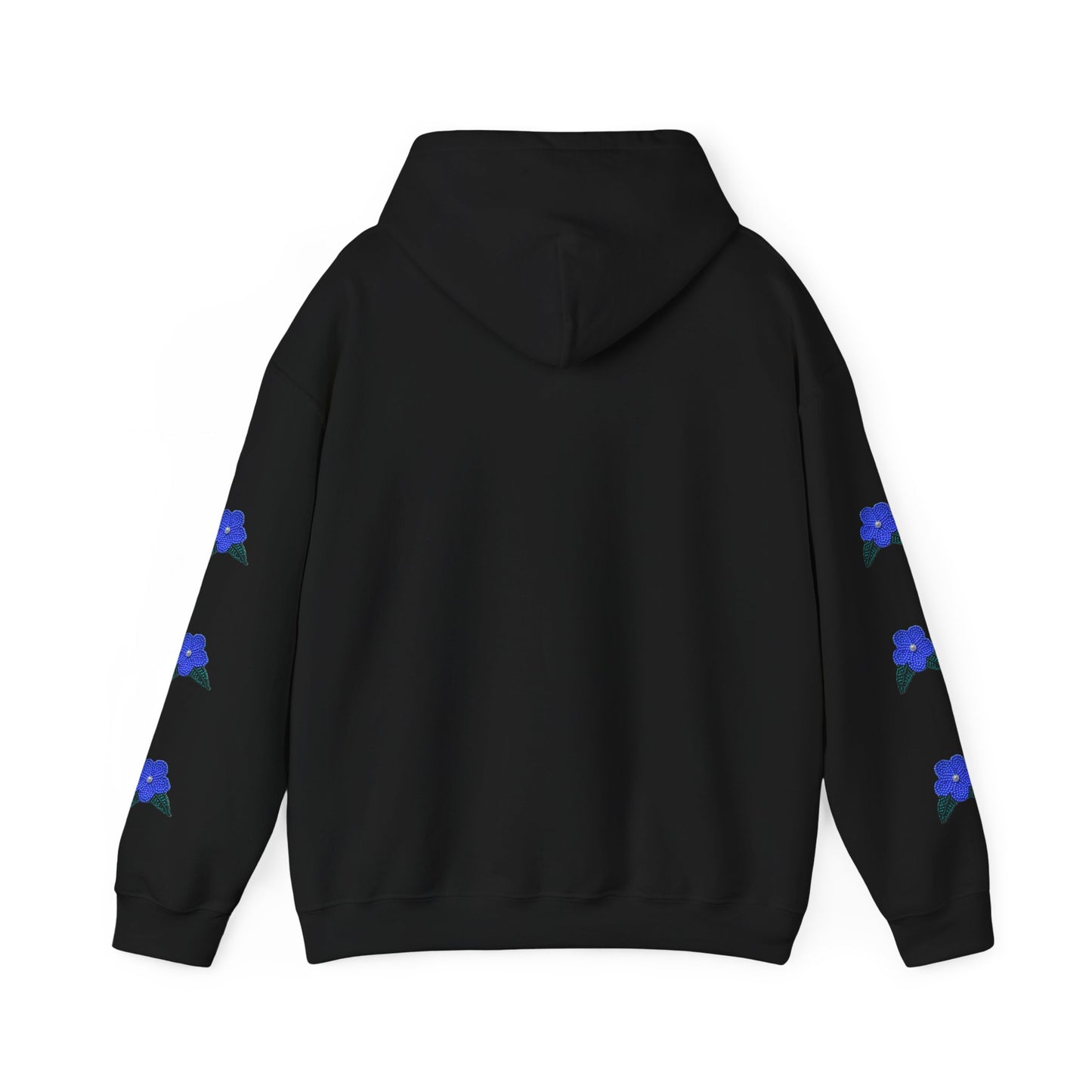 "I Speak Southern Tutchone" Blue Flower Hoodie