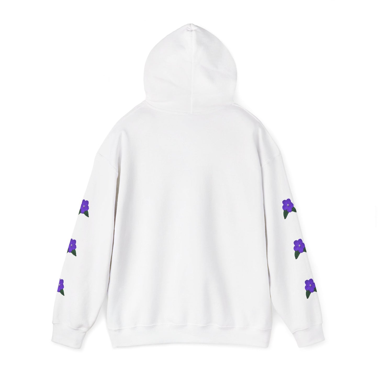 "I am Dän" Hoodie Purple Flower