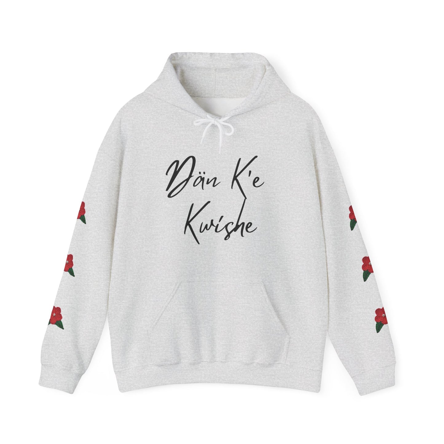 "I Speak Southern Tutchone" Red Flower Hoodie