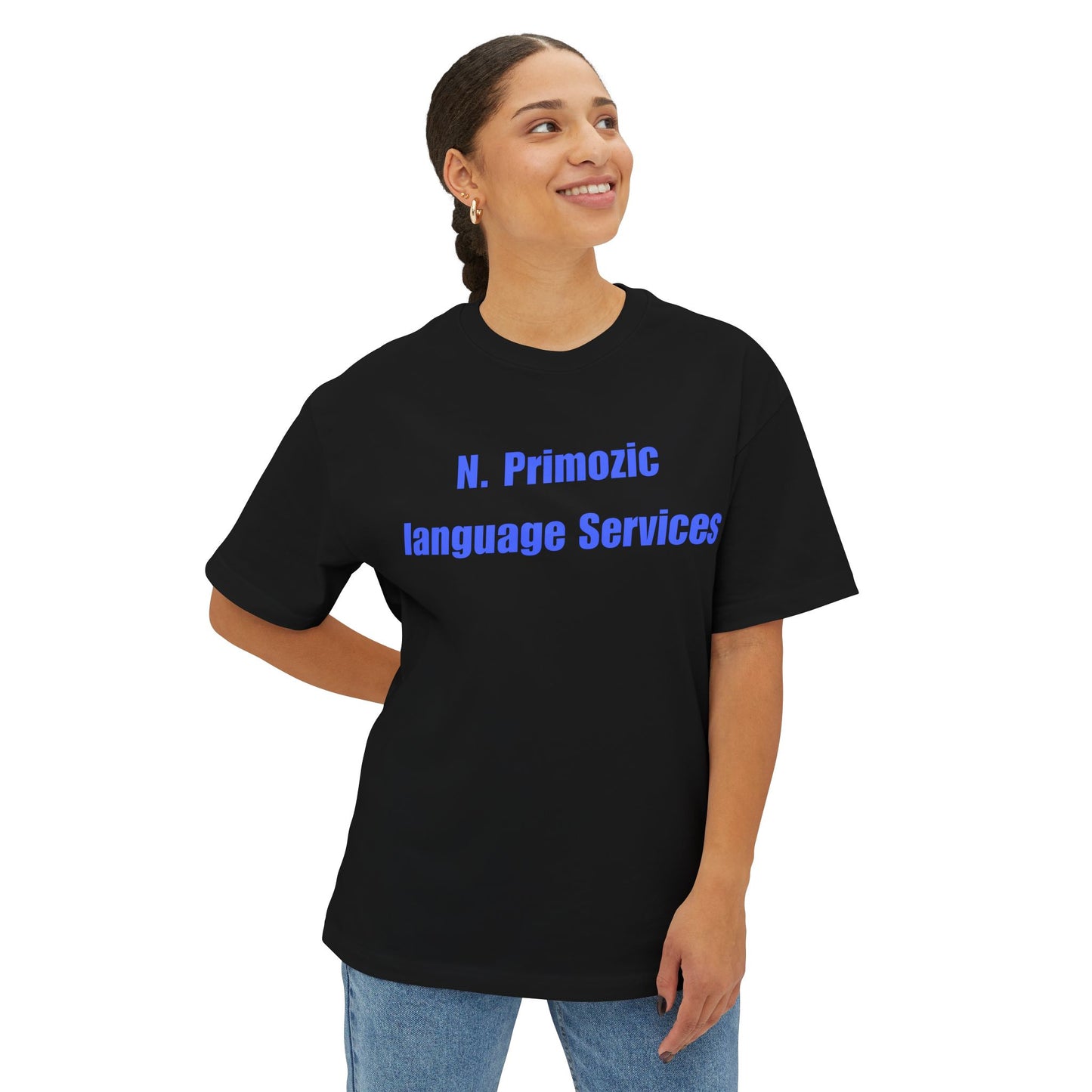 Bold NPLS Tee Blue Font