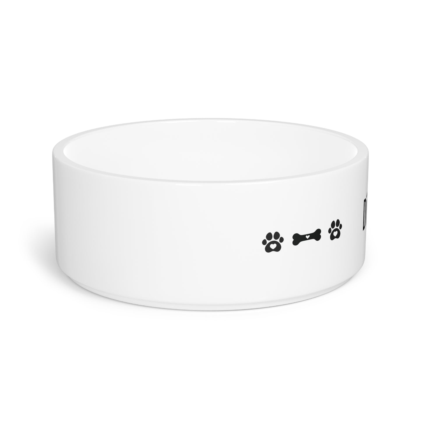 "I’m Hungry!" Dog Bowl White