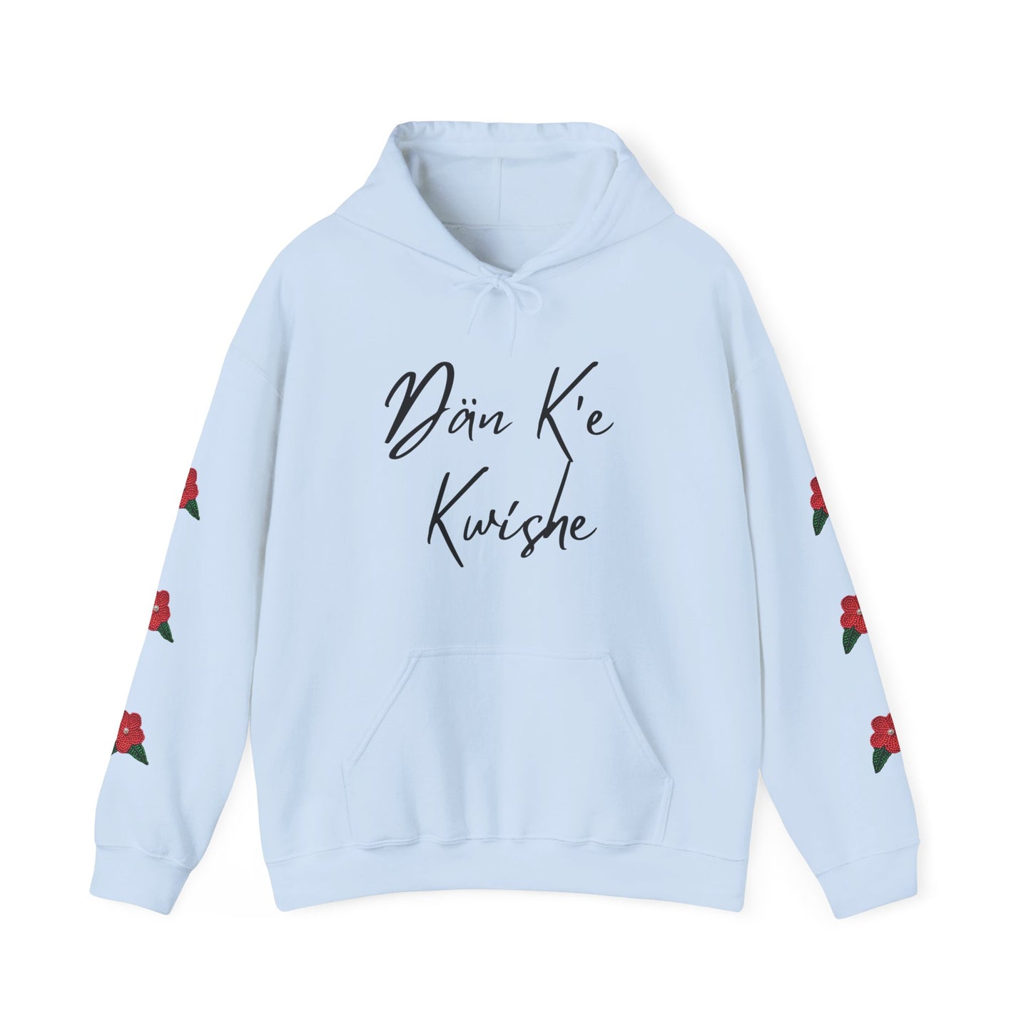 "I Speak Southern Tutchone" Red Flower Hoodie