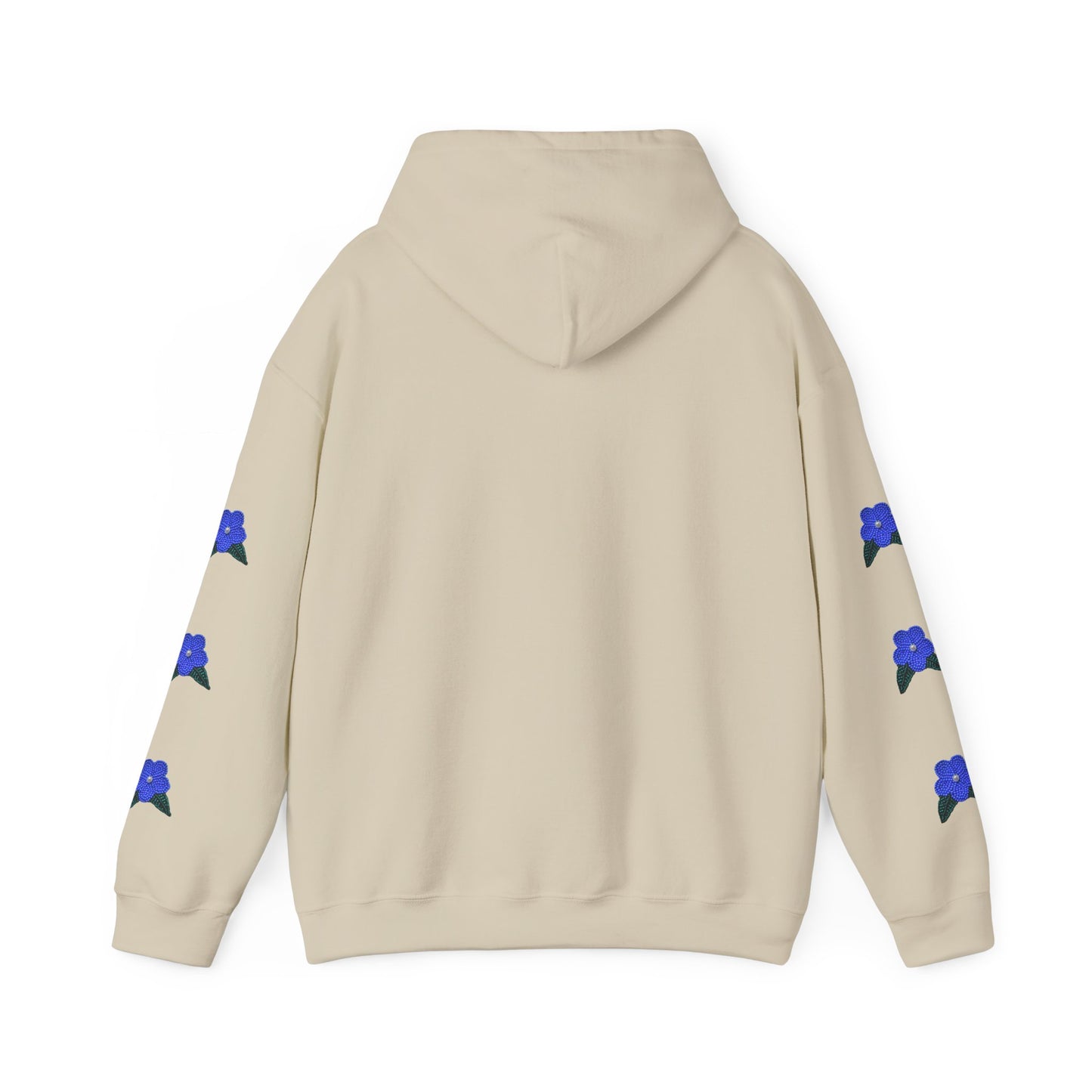 "I Speak Southern Tutchone" Blue Flower Hoodie