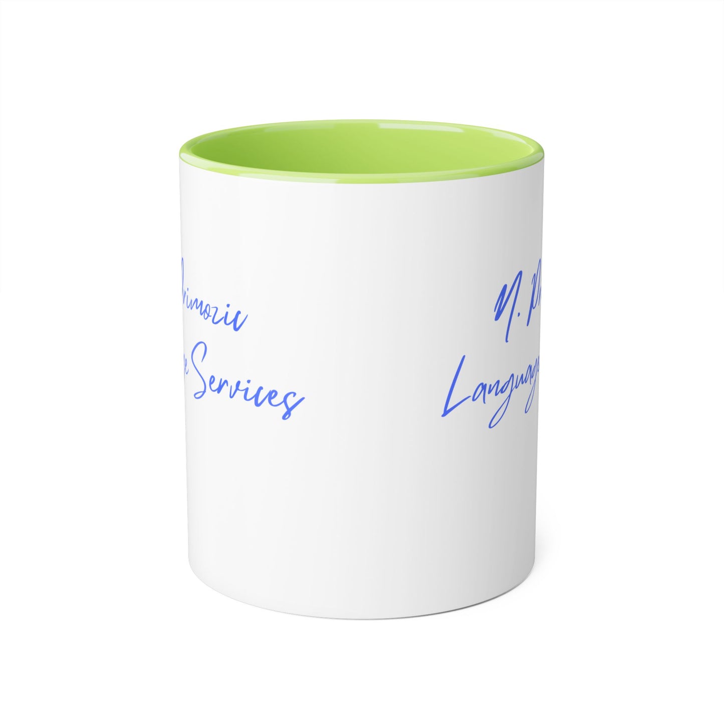 NPLS Colour Accent Mug Blue Font