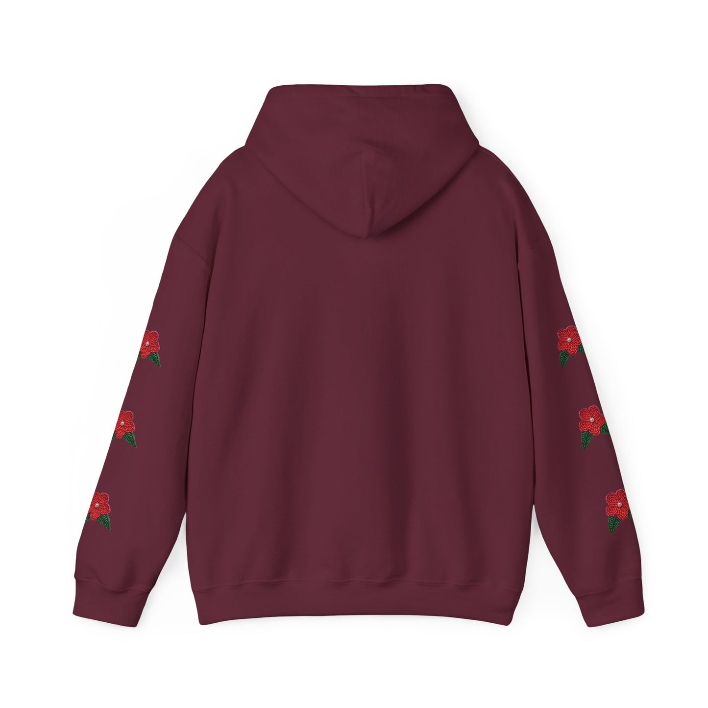 "I am Dän" Red Flower Hoodie