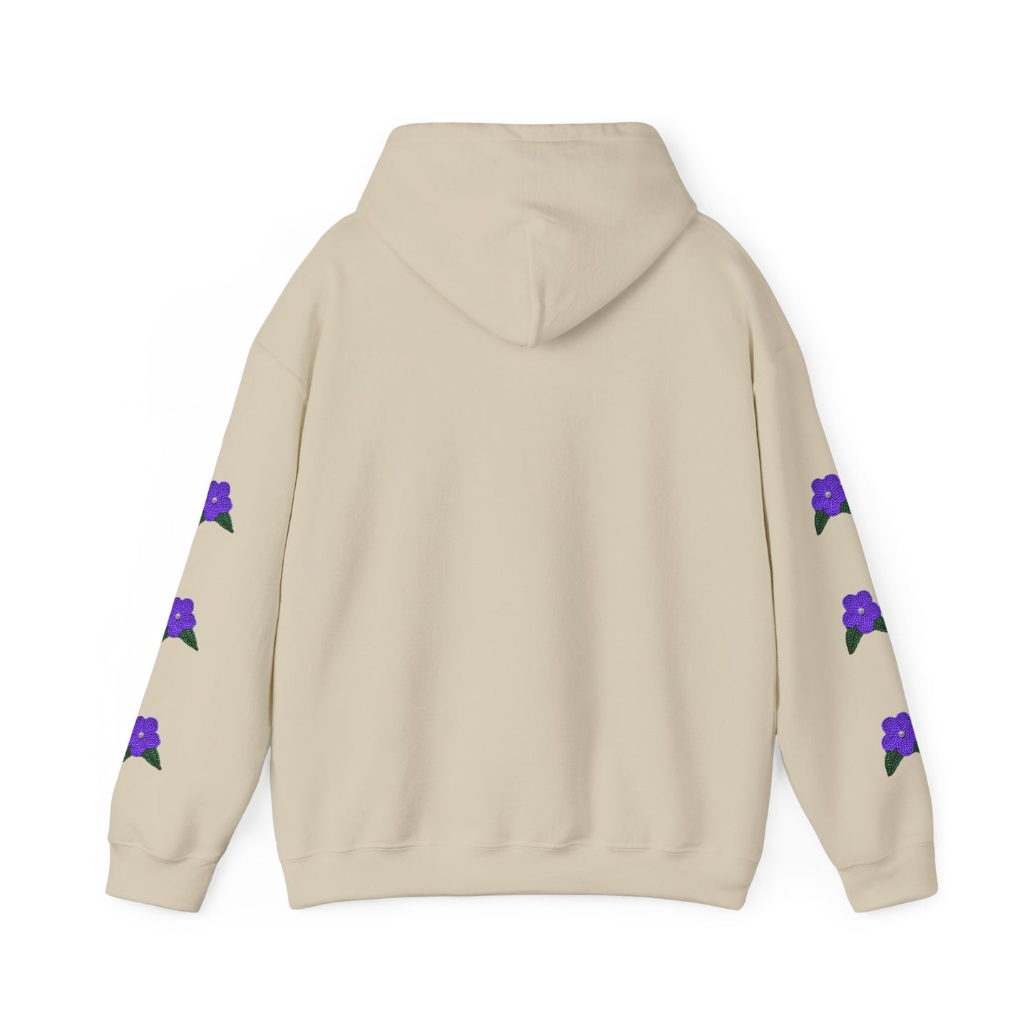 "I am Dän" Hoodie Purple Flower