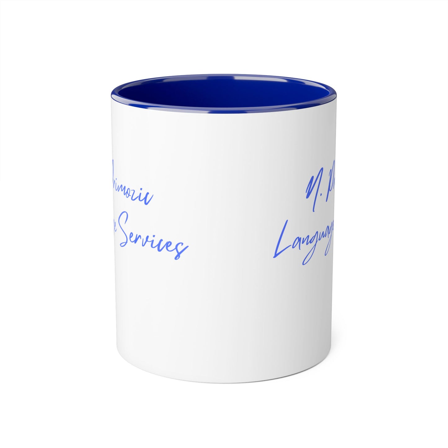 NPLS Colour Accent Mug Blue Font