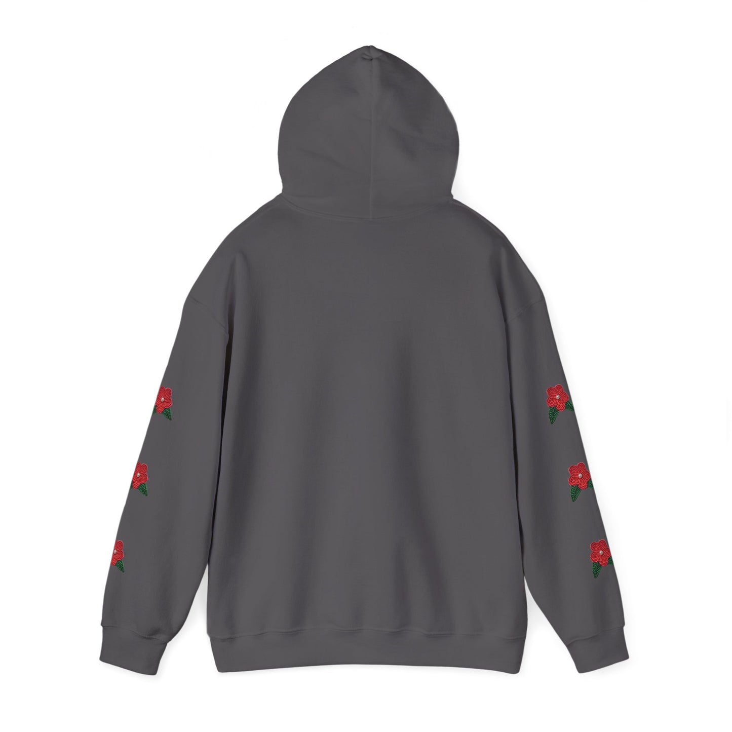 "I am Dän" Red Flower Hoodie