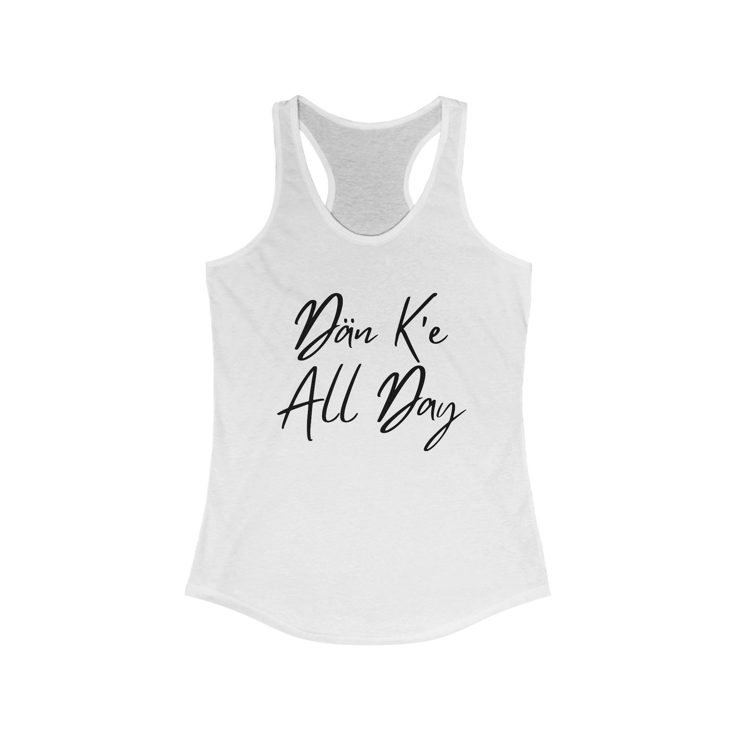 Dän K'e All Day Tank Black Font