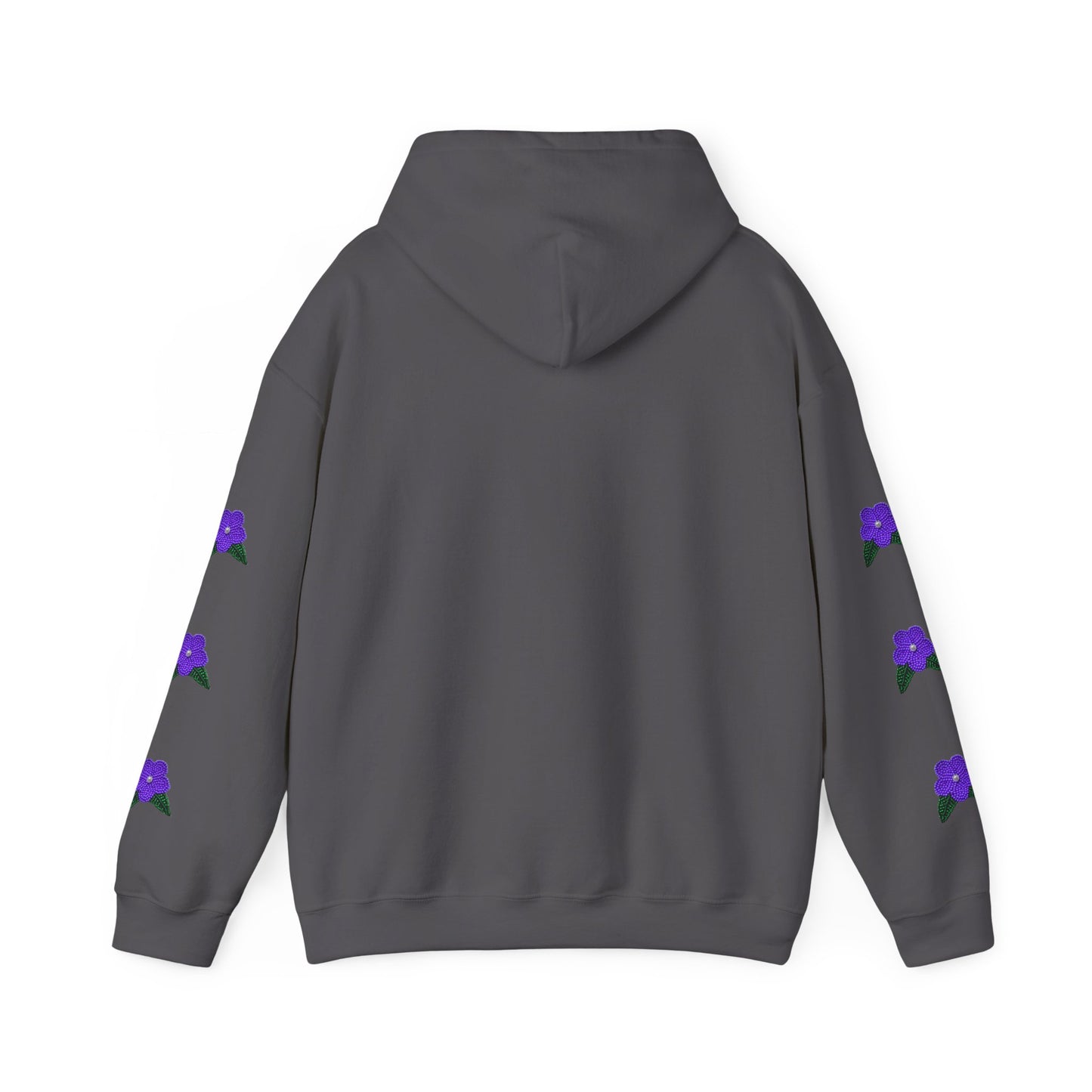 "I am Dän" Hoodie Purple Flower