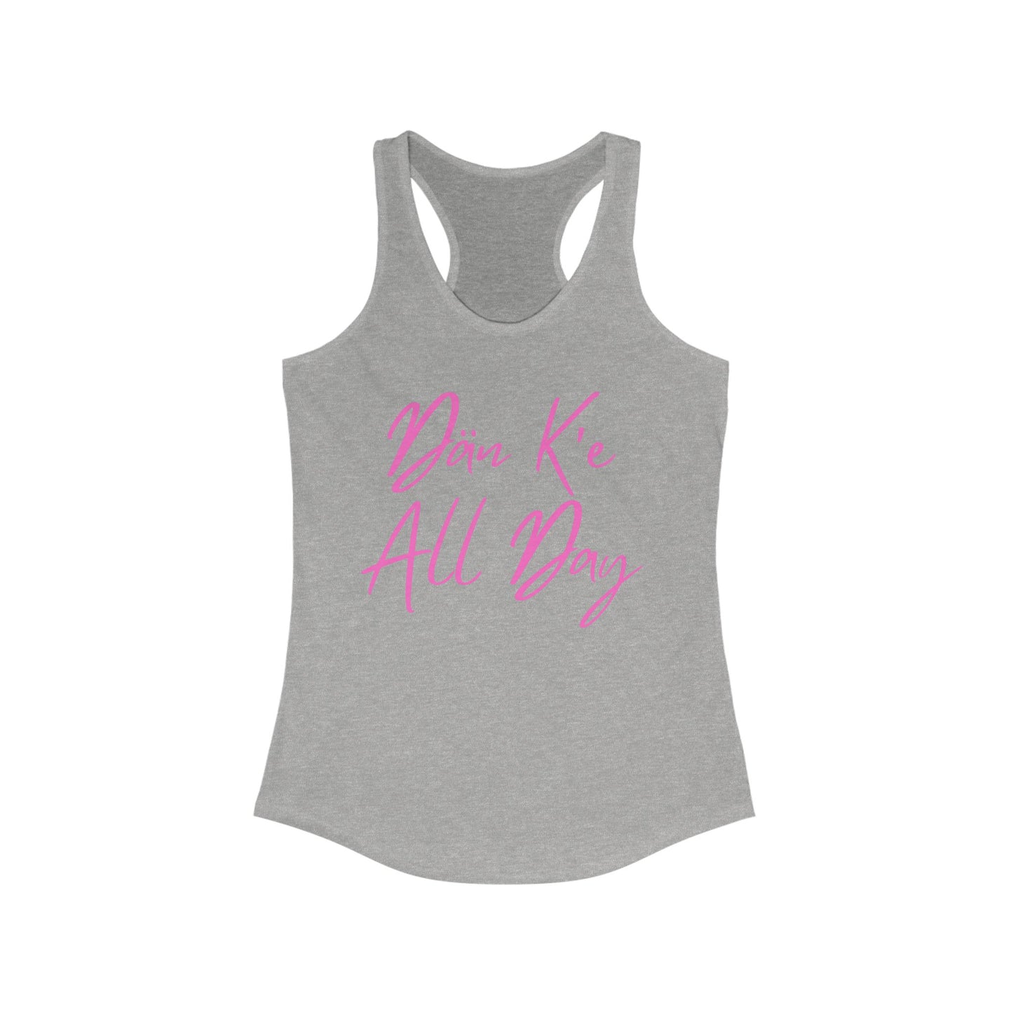 Dän K’e All Day Tank Pink Font