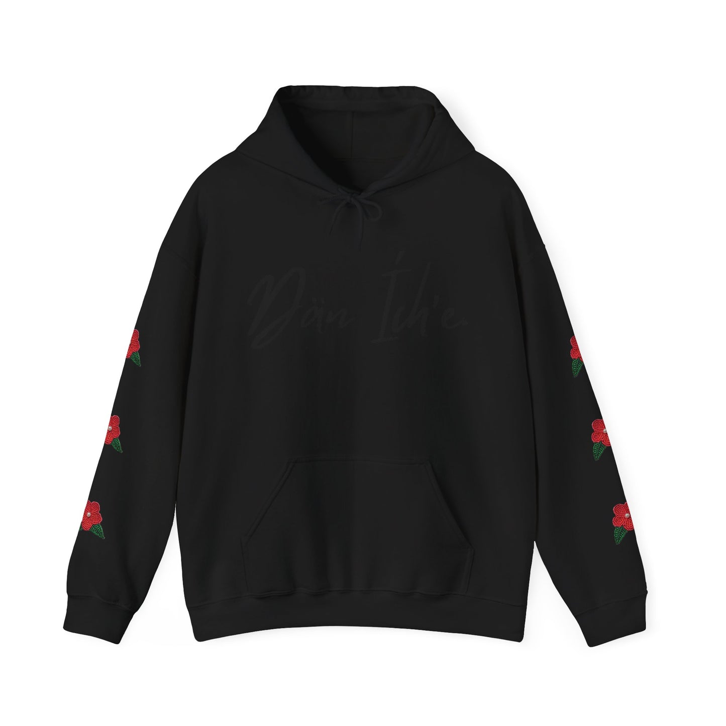 "I am Dän" Red Flower Hoodie