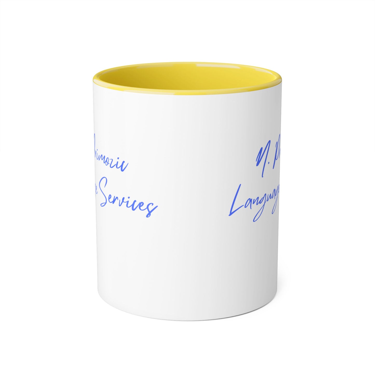NPLS Colour Accent Mug Blue Font