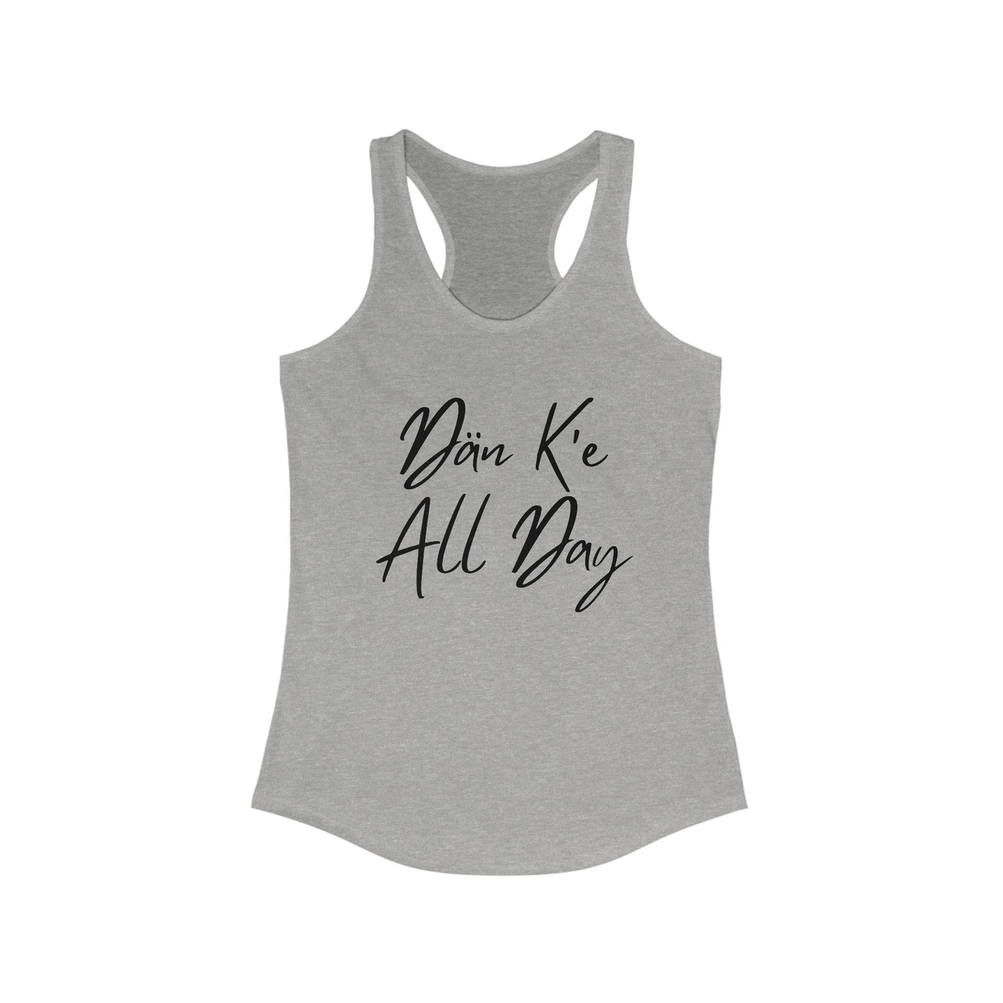 Dän K'e All Day Tank Black Font