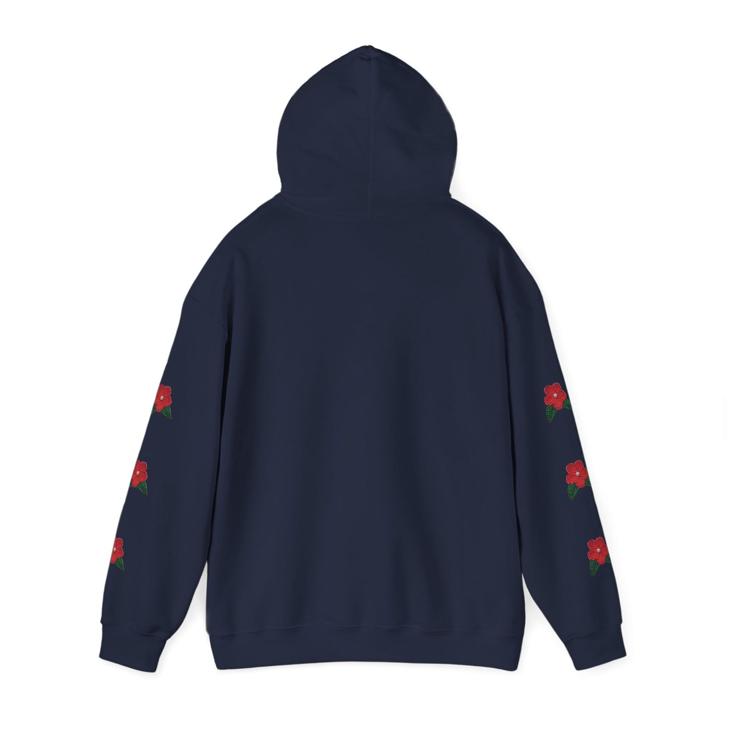 "I am Dän" Red Flower Hoodie