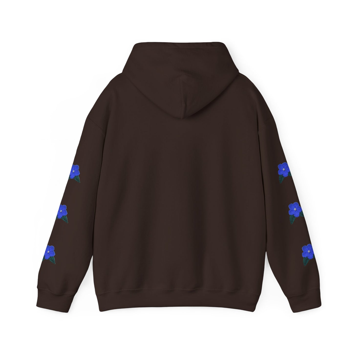 "I Speak Southern Tutchone" Blue Flower Hoodie
