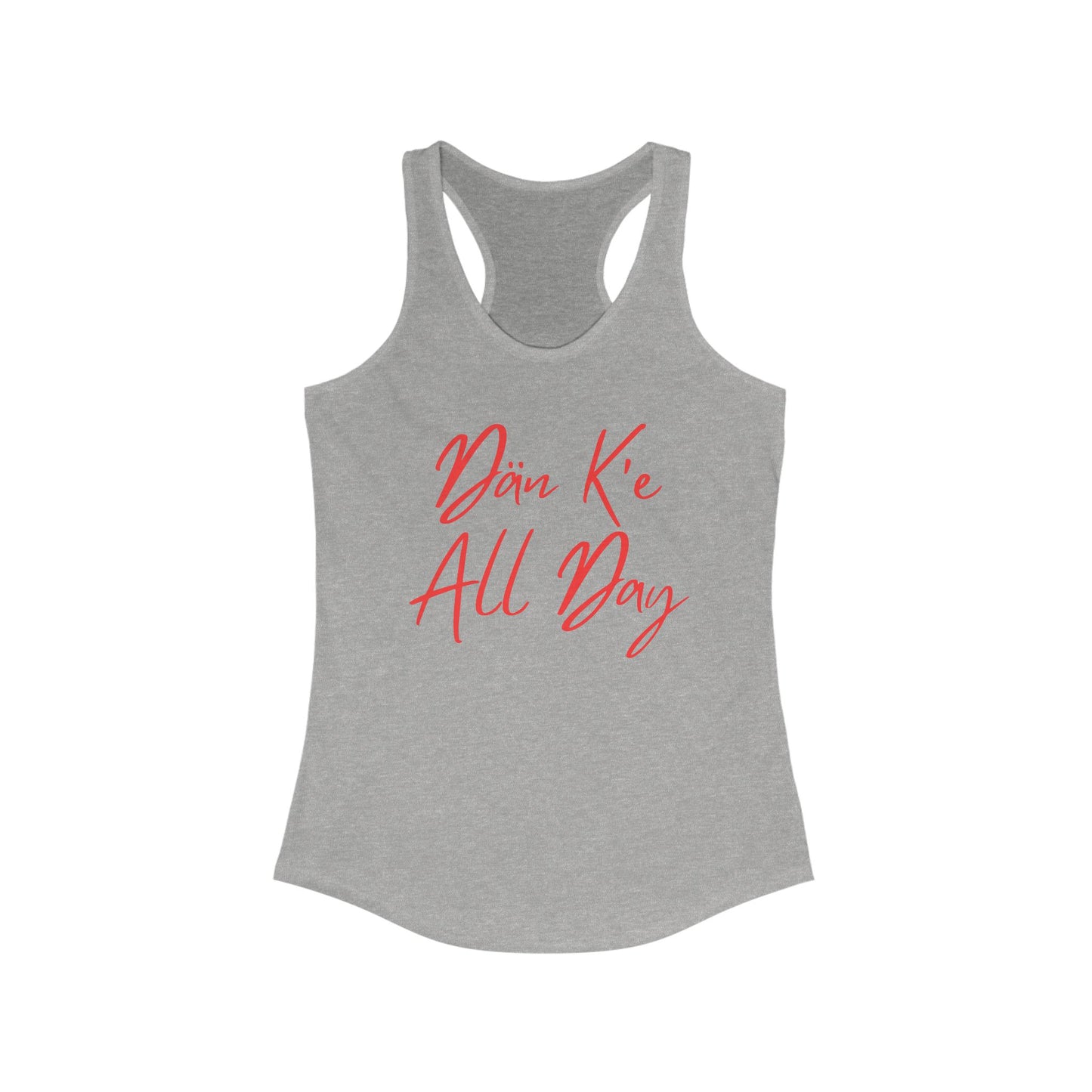 Dän K’e All Day Tank Red Font