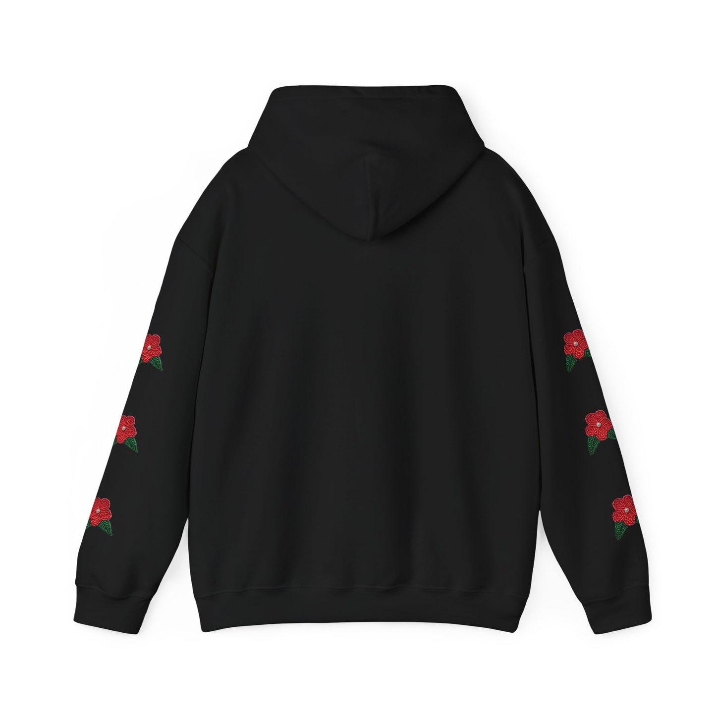 "I am Dän" Red Flower Hoodie