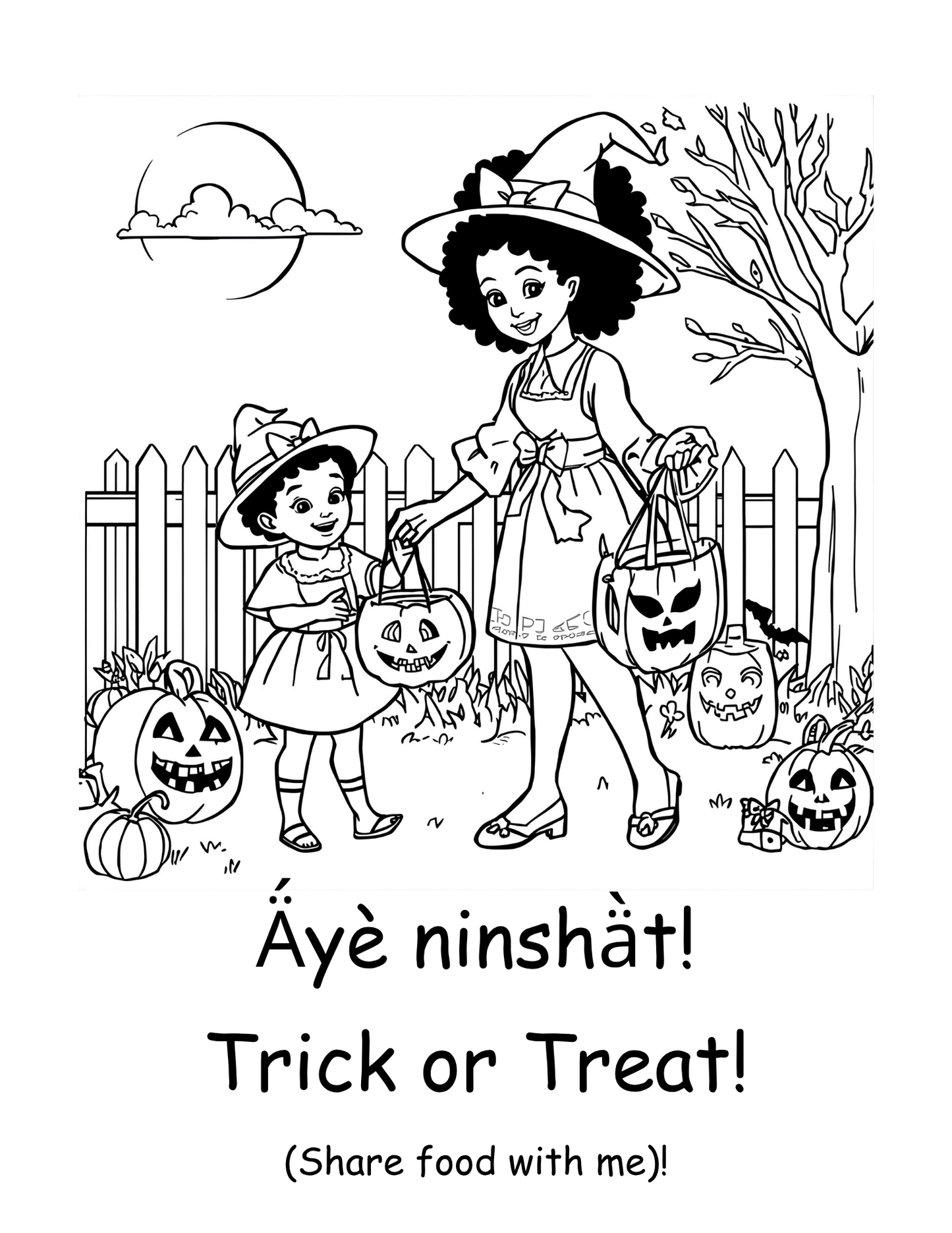 Dän K’e Halloween Colouring Pages - Digital Product