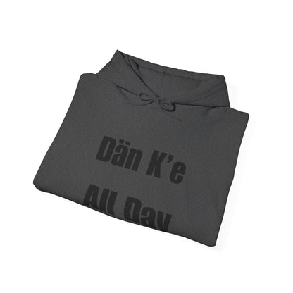 Dän K’e All Day Bold Hoodie Black Font