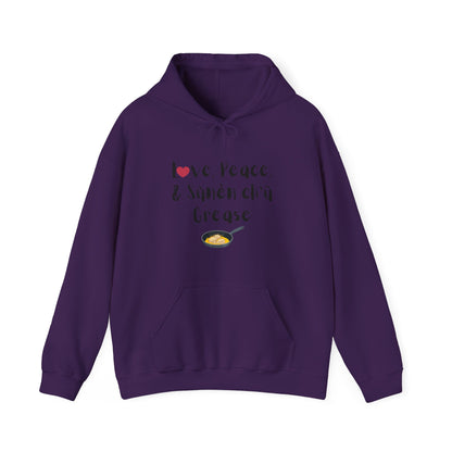 Love, Peace, & Bannock Grease Hoodie