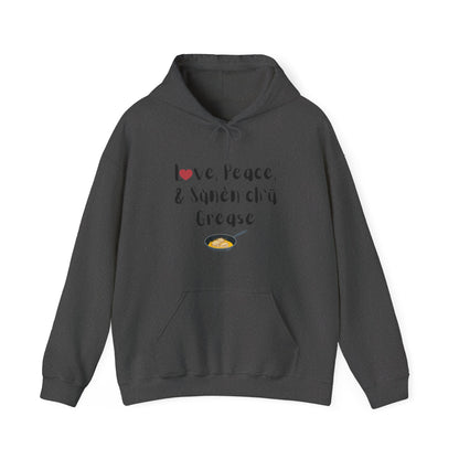 Love, Peace, & Bannock Grease Hoodie