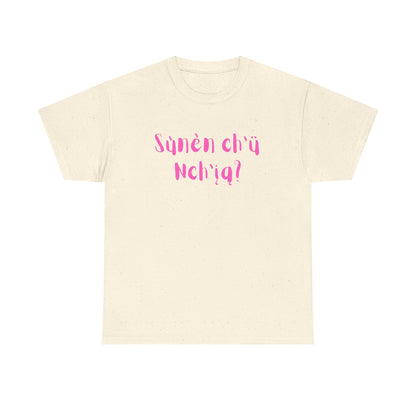 "Got Bannock?" Tee Pink Font