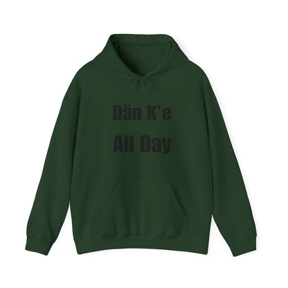 Dän K’e All Day Bold Hoodie Black Font