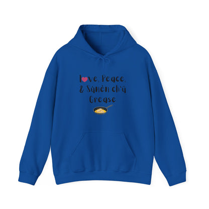 Love, Peace, & Bannock Grease Hoodie